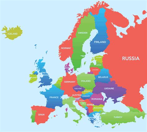 Map of East Europe Countries